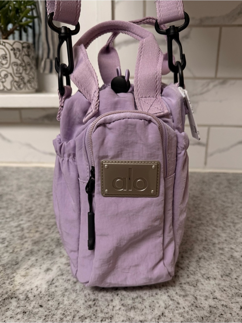 ALO Yoga Bucket Bag in Lavender